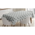 thumbnail image 1 of Ambesonne Grey and White Tablecloth Rectangular Table Cover, Raindrops Clouds Sky, 60"x84", Grey White, 1 of 4