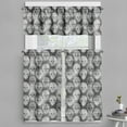 thumbnail image 1 of Ambesonne Grey and White Valance & Curtain, Brainpan Head, 55"x30", Grey Black White, 1 of 6