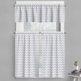 thumbnail image 1 of Ambesonne Grey and White Valance & Curtain, Geometrical Zigzag, 55"x30", Pale Grey White, 1 of 6