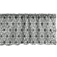 thumbnail image 1 of Ambesonne Grey and White Window Valance, Boho Floral Art, 54" X 12", Charcoal Grey and White, 1 of 3