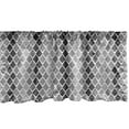 thumbnail image 1 of Ambesonne Grey and White Window Valance, Geometric Ombre, 54" X 18", Charcoal Grey Pale Grey, 1 of 2