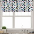thumbnail image 1 of Ambesonne Grid Window Valance, Colorful Shapes Pattern, 54" X 12", Multicolor, 1 of 2