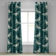 thumbnail image 1 of Ambesonne Grommet Curtain, , 50"x108", Almond Green Petrol Blue, 1 of 1