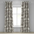 thumbnail image 1 of Ambesonne Grommet Curtain, , 50"x108", Dimgray Pearl, 1 of 5