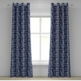 thumbnail image 1 of Ambesonne Grommet Curtain, , 50"x108", Indigo and White, 1 of 5