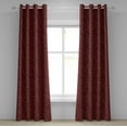 thumbnail image 1 of Ambesonne Grommet Curtain, , 50"x108", Maroon White, 1 of 5
