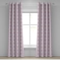 thumbnail image 1 of Ambesonne Grommet Curtain, , 50"x108", Mauve and Pale Lilac, 1 of 5