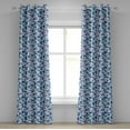 thumbnail image 1 of Ambesonne Grommet Curtain, , 50"x108", Pale Lavender Aqua, 1 of 5