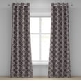 thumbnail image 1 of Ambesonne Grommet Curtain, , 50"x108", Warm Taupe and Slate Blue, 1 of 1