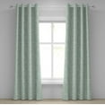 thumbnail image 1 of Ambesonne Grommet Curtain, , 50"x120", Almond Green and White, 1 of 5