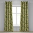 thumbnail image 1 of Ambesonne Grommet Curtain, , 50"x120", Avocado Green Fern Green, 1 of 5
