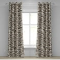 thumbnail image 1 of Ambesonne Grommet Curtain, , 50"x120", Chocolate Off White, 1 of 5