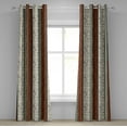 thumbnail image 1 of Ambesonne Grommet Curtain, , 50"x120", Cinnamon Sage Green Ivory, 1 of 1