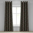 thumbnail image 1 of Ambesonne Grommet Curtain, , 50"x120", Dark Blue Grey Multicolor, 1 of 5