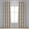 thumbnail image 1 of Ambesonne Grommet Curtain, , 50"x120", Eggshell Taupe Peach, 1 of 5