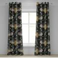 thumbnail image 1 of Ambesonne Grommet Curtain, , 50"x120", Mustard Purpleblue, 1 of 5
