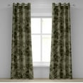 thumbnail image 1 of Ambesonne Grommet Curtain, , 50"x120", Olive Green and Reseda Green, 1 of 5