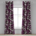 thumbnail image 1 of Ambesonne Grommet Curtain, , 50"x120", Taupe Grey Dark Magenta, 1 of 5