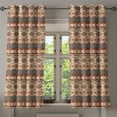 thumbnail image 1 of Ambesonne Grommet Curtain, , 50"x60", Dark Cocoa Redwood, 1 of 5