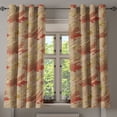 thumbnail image 1 of Ambesonne Grommet Curtain, , 50"x60", Dusk Ruby Pistachio Green, 1 of 1