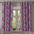 thumbnail image 1 of Ambesonne Grommet Curtain, , 50"x60", Fuchsia Purple and Black, 1 of 5
