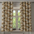 thumbnail image 1 of Ambesonne Grommet Curtain, , 50"x60", Ginger Eggshell Chocolate, 1 of 5