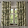 thumbnail image 1 of Ambesonne Grommet Curtain, , 50"x60", Khaki Peacock Green, 1 of 5
