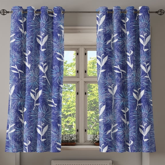 Ambesonne Grommet Curtain, , 50"x60", Off White Quartz