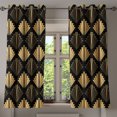 thumbnail image 1 of Ambesonne Grommet Curtain, , 50"x60", Pale Mustard and Dark Grey, 1 of 5