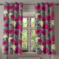 thumbnail image 1 of Ambesonne Grommet Curtain, , 50"x60", Pale Yellow Magenta, 1 of 5