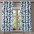 thumbnail image 1 of Ambesonne Grommet Curtain, , 50"x60", Vermilion Seafoam and Blue, 1 of 5