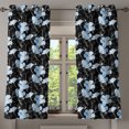 thumbnail image 1 of Ambesonne Grommet Curtain, , 50"x63", Black White Soft Blue, 1 of 5