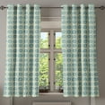 thumbnail image 1 of Ambesonne Grommet Curtain, , 50"x63", Cadet Blue and Pale Yellow, 1 of 5