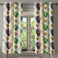 thumbnail image 1 of Ambesonne Grommet Curtain, , 50"x63", Champagne Multicolor, 1 of 5