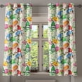 thumbnail image 1 of Ambesonne Grommet Curtain, , 50"x63", Cream and Multicolor, 1 of 5
