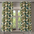 thumbnail image 1 of Ambesonne Grommet Curtain, , 50"x63", Hunter Green and Earth Yellow, 1 of 1