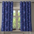 thumbnail image 1 of Ambesonne Grommet Curtain, , 50"x63", Indigo Lilac and Pink, 1 of 5