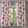 thumbnail image 1 of Ambesonne Grommet Curtain, , 50"x63", Rose Raspberry White, 1 of 5