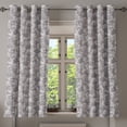 thumbnail image 1 of Ambesonne Grommet Curtain, , 50"x63", Taupe Grey and Dark Blue Grey, 1 of 5