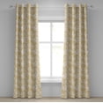 thumbnail image 1 of Ambesonne Grommet Curtain, , 50"x72", Champagne and Earth Yellow, 1 of 1