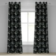 thumbnail image 1 of Ambesonne Grommet Curtain, , 50"x72", Charcoal Grey and Sage Green, 1 of 5