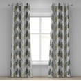 thumbnail image 1 of Ambesonne Grommet Curtain, , 50"x72", Khaki White and Hunter Green, 1 of 5