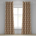 thumbnail image 1 of Ambesonne Grommet Curtain, , 50"x72", Marigold and Multicolor, 1 of 5