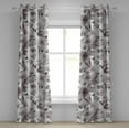 thumbnail image 1 of Ambesonne Grommet Curtain, , 50"x72", Off White Purpleblue, 1 of 5