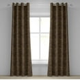 thumbnail image 1 of Ambesonne Grommet Curtain, , 50"x72", Umber and Pale Earth Yellow, 1 of 1