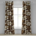 thumbnail image 1 of Ambesonne Grommet Curtain, , 50"x84", Maroon Eggshell Amber, 1 of 5