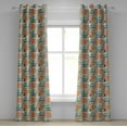 thumbnail image 1 of Ambesonne Grommet Curtain, , 50"x84", Multicolor, 1 of 5