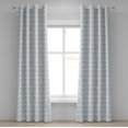 thumbnail image 1 of Ambesonne Grommet Curtain, , 50"x84", Pale Azure Blue and Champagne, 1 of 5
