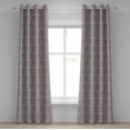 thumbnail image 1 of Ambesonne Grommet Curtain, , 50"x84", Pale Mauve and Mauve Taupe, 1 of 5
