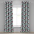 thumbnail image 1 of Ambesonne Grommet Curtain, , 50"x84", Soft Blue Green and Pink, 1 of 1